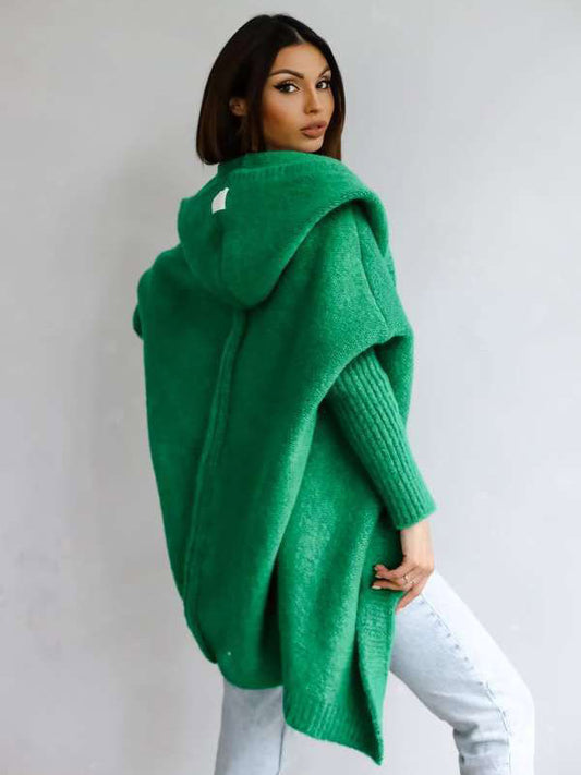 Cardigan with Hood in Blue – photo 2