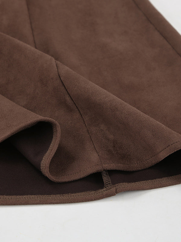 A-Line Skirt in Brown – photo 11