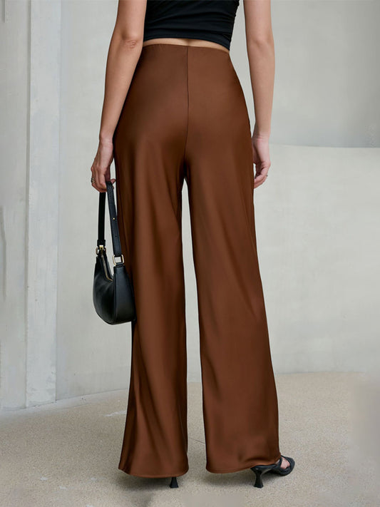 Satin Trousers in Brown – photo 2