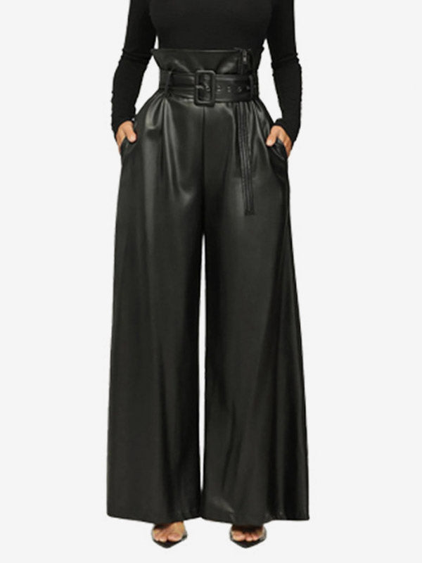 Zip-Up High-Waisted Trousers in Yellow – photo 8