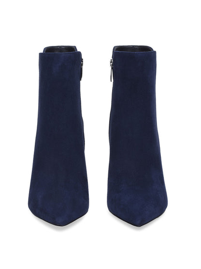 Pointed-Toe Stiletto Ankle Boots in Navy – photo 6