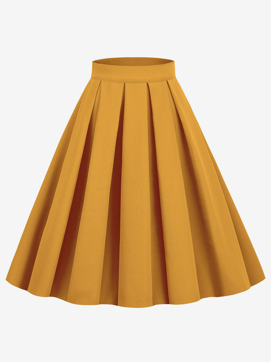 Skirt with Pleats in Navy – photo 4