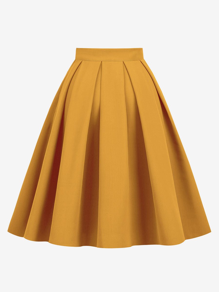 Skirt with Pleats in Navy – photo 5