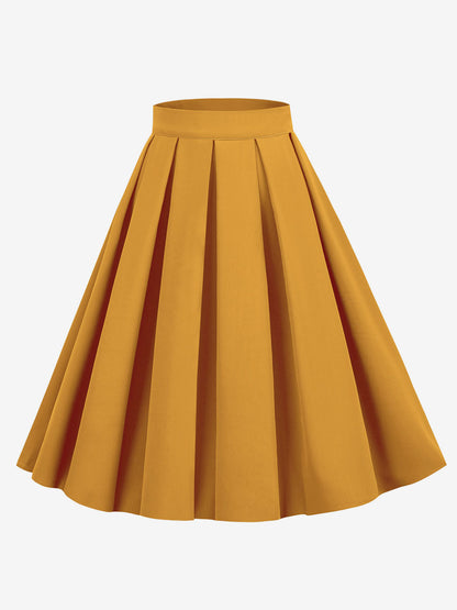 Skirt with Pleats in Navy – photo 6