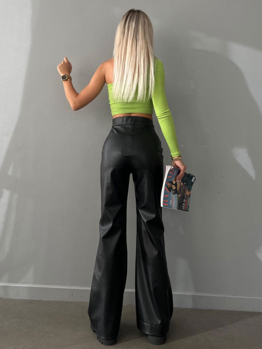 Lace-Up Trousers with Drawstring in White – photo 9