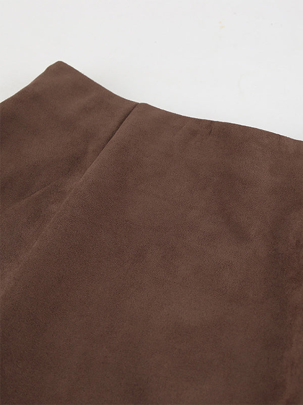 A-Line Skirt in Brown – photo 9