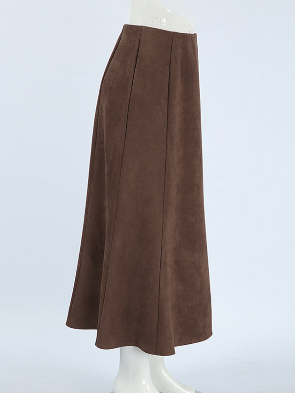 A-Line Skirt in Brown – photo 8