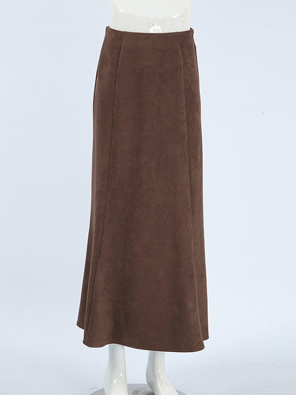 A-Line Skirt in Brown – photo 7
