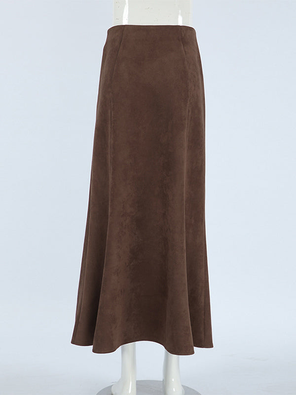 A-Line Skirt in Brown – photo 6