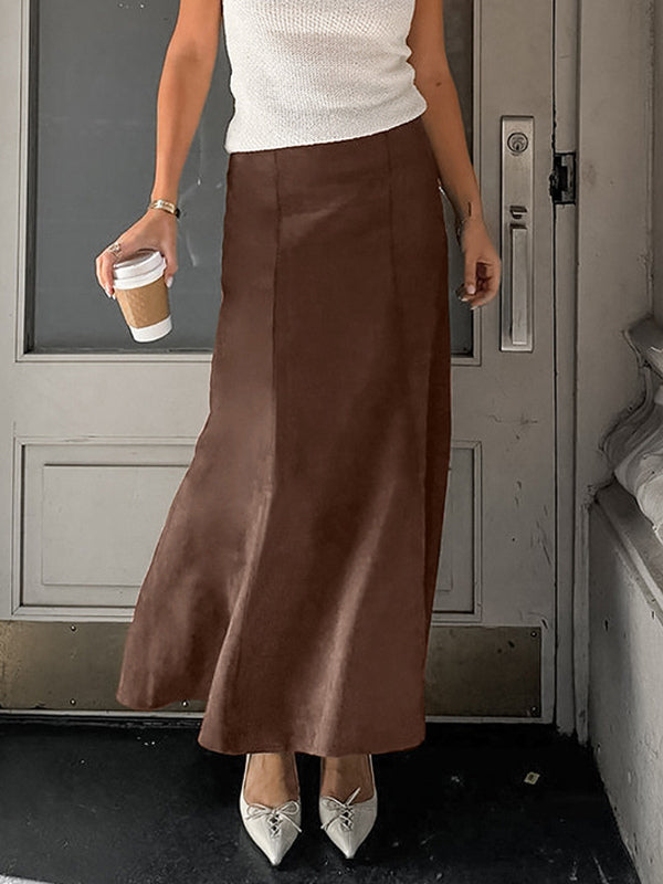 A-Line Skirt in Brown – photo 5