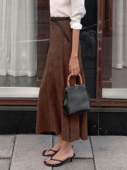 A-Line Skirt in Brown – photo 2
