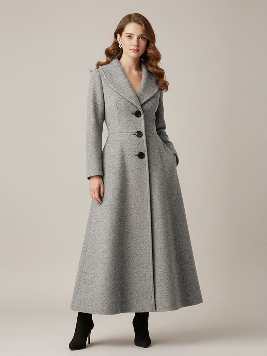 Coat with Long Sleeves in Grey – photo 1