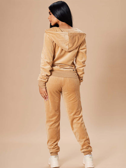 Zip-Up Two-Piece Set with Hood in Grey – photo 6