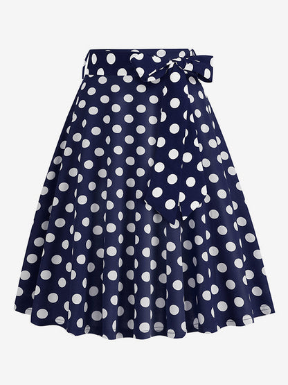 High-Waisted Skirt with Belt in White – photo 14