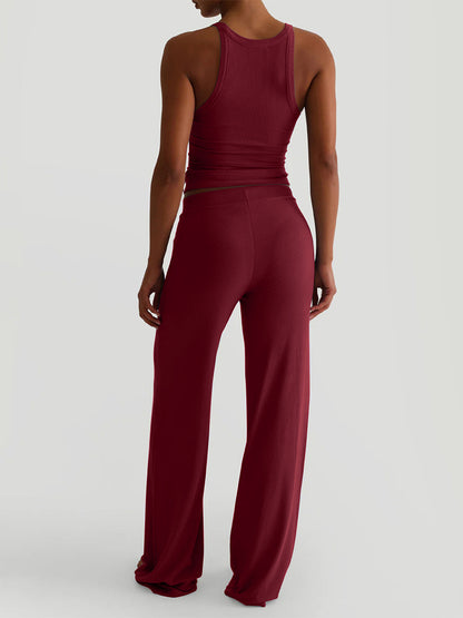 Sleeveless Wide-Leg Two-Piece Set in Navy – photo 12