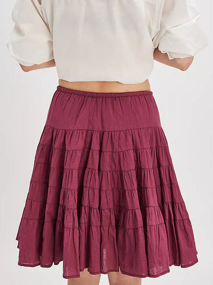Skirt with Pleats in White – photo 9