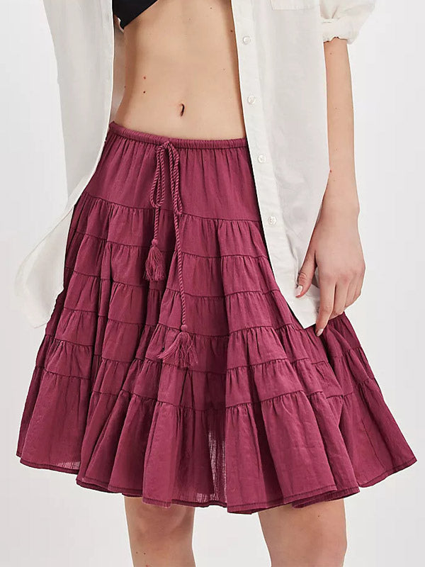 Skirt with Pleats in White – photo 8