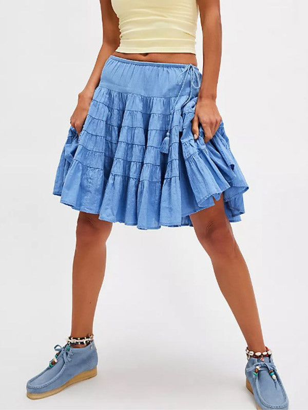 Skirt with Pleats in White – photo 10