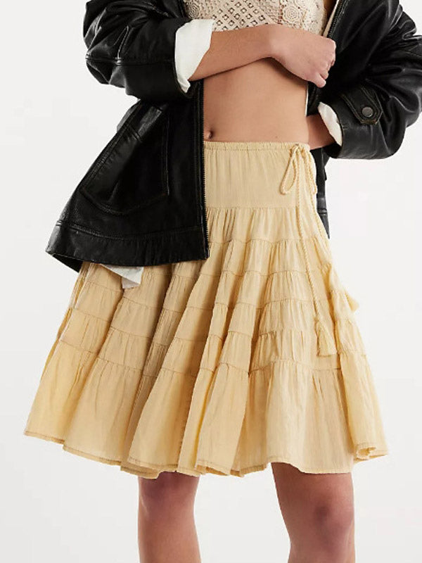 Skirt with Pleats in White – photo 7