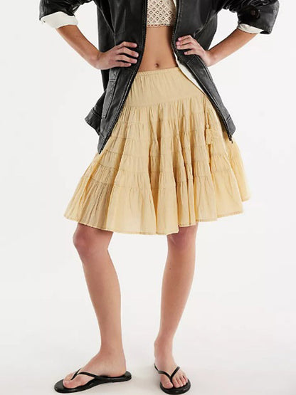 Skirt with Pleats in White – photo 5