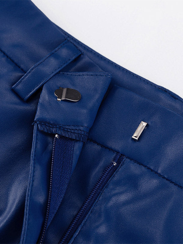 Trousers with Buttons in Blue – photo 3