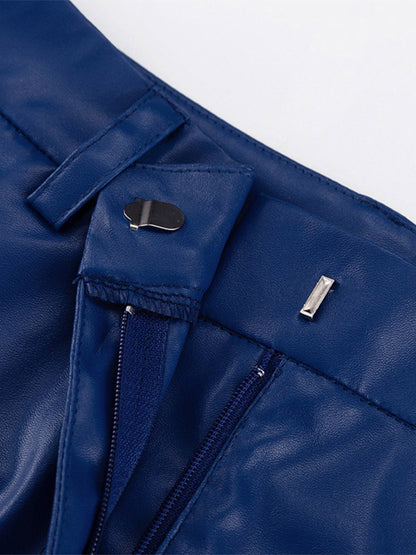Trousers with Buttons in Blue – photo 3
