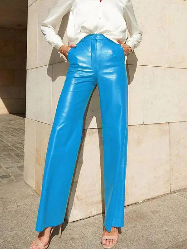 Trousers with Buttons in Blue – photo 9