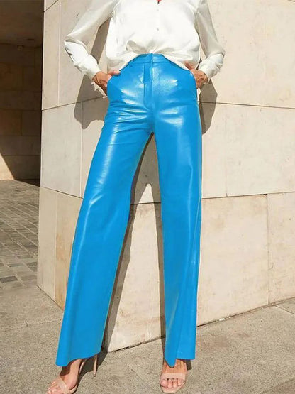 Trousers with Buttons in Blue – photo 9
