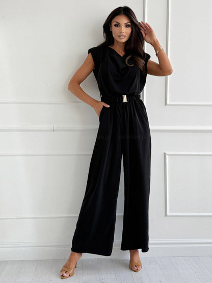 Sleeveless Jumpsuit in Apricot – photo 9