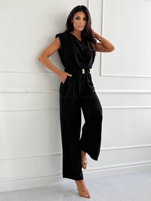 Sleeveless Jumpsuit in Apricot – photo 8