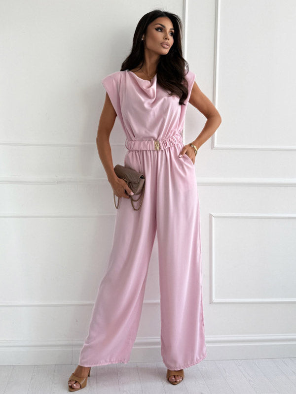 Sleeveless Jumpsuit in Apricot – photo 6