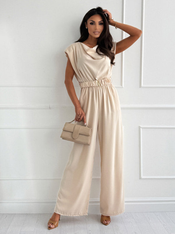 Sleeveless Jumpsuit in Apricot – photo 2