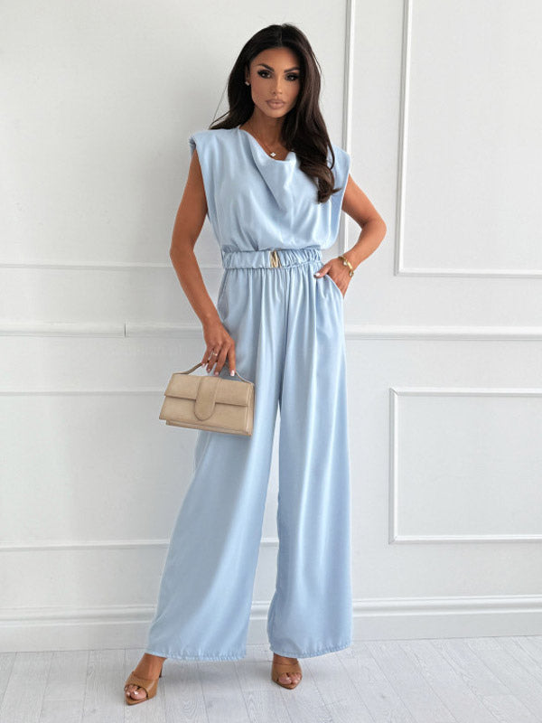 Sleeveless Jumpsuit in Apricot – photo 3
