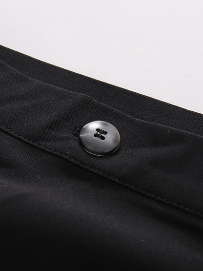 Skirt with Buttons in Black – photo 7