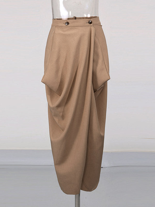 Skirt with Buttons in Black – photo 11