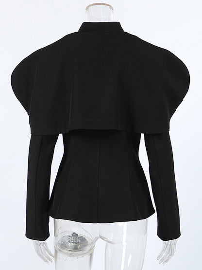 Blazer with Long Sleeves in Black – photo 8