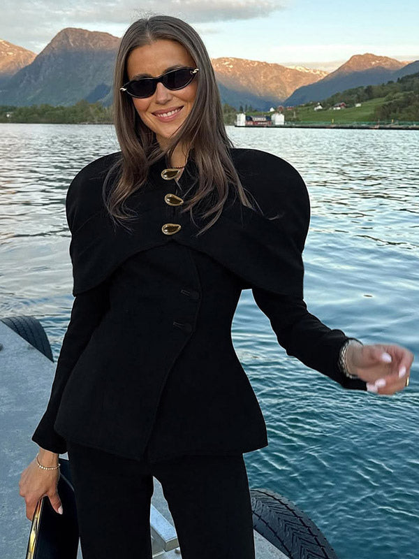 Blazer with Long Sleeves in Black – photo 4