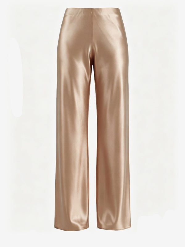 Satin Trousers in Brown – photo 14
