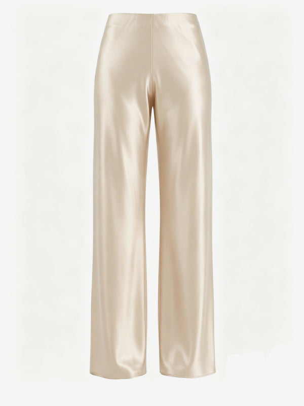 Satin Trousers in Brown – photo 13