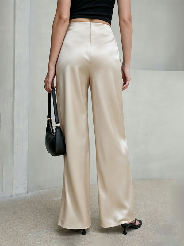 Satin Trousers in Brown – photo 12