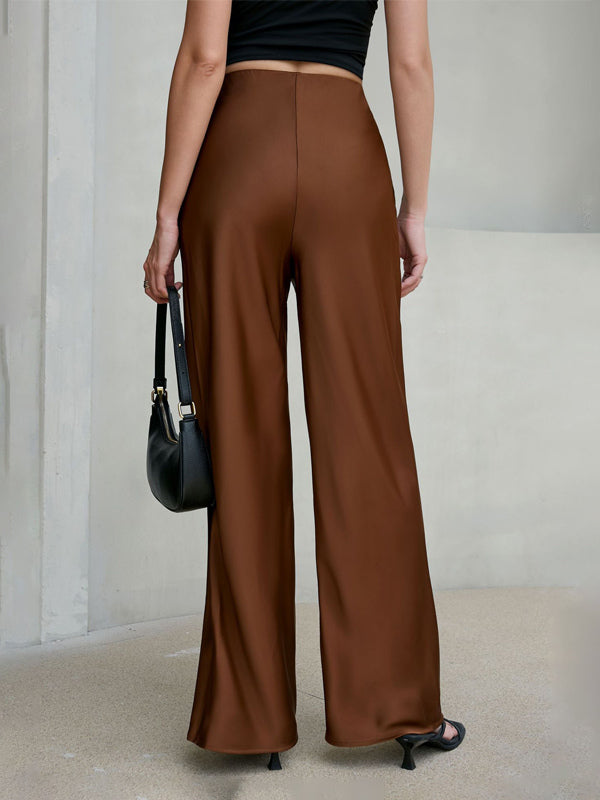Satin Trousers in Brown – photo 2