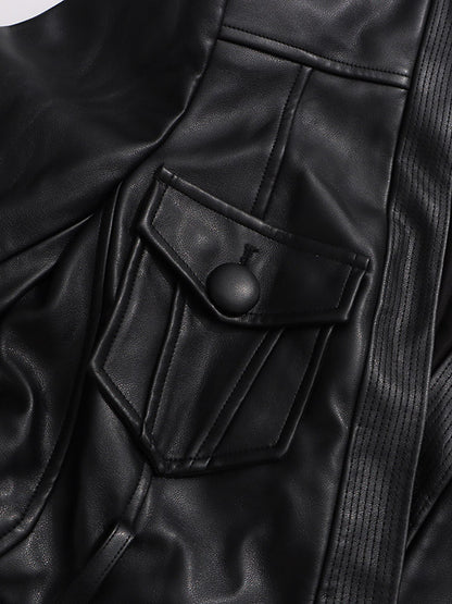 V-Neck Blazer with Long Sleeves in Black – photo 4