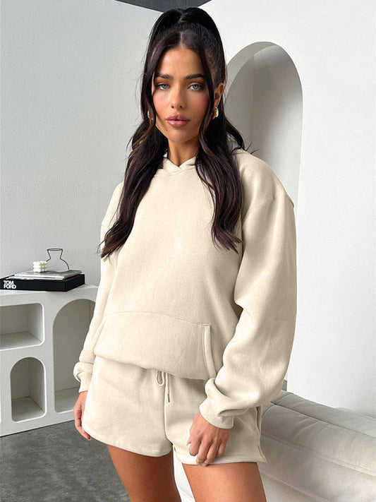 Oversized Two-Piece Set with Hood in Apricot – photo 2