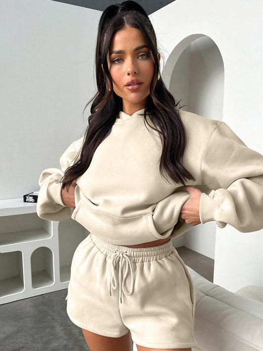 Oversized Two-Piece Set with Hood in Apricot – photo 1