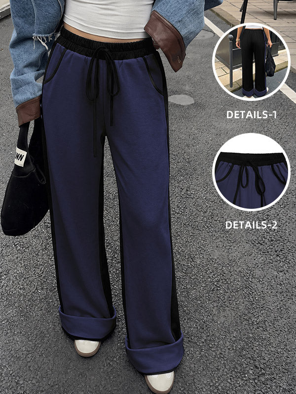 Wide-Leg Trousers with Drawstring in Grey – photo 2