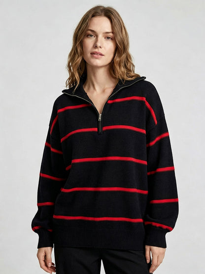 Zip-Up Jumper with Long Sleeves in Green – photo 13