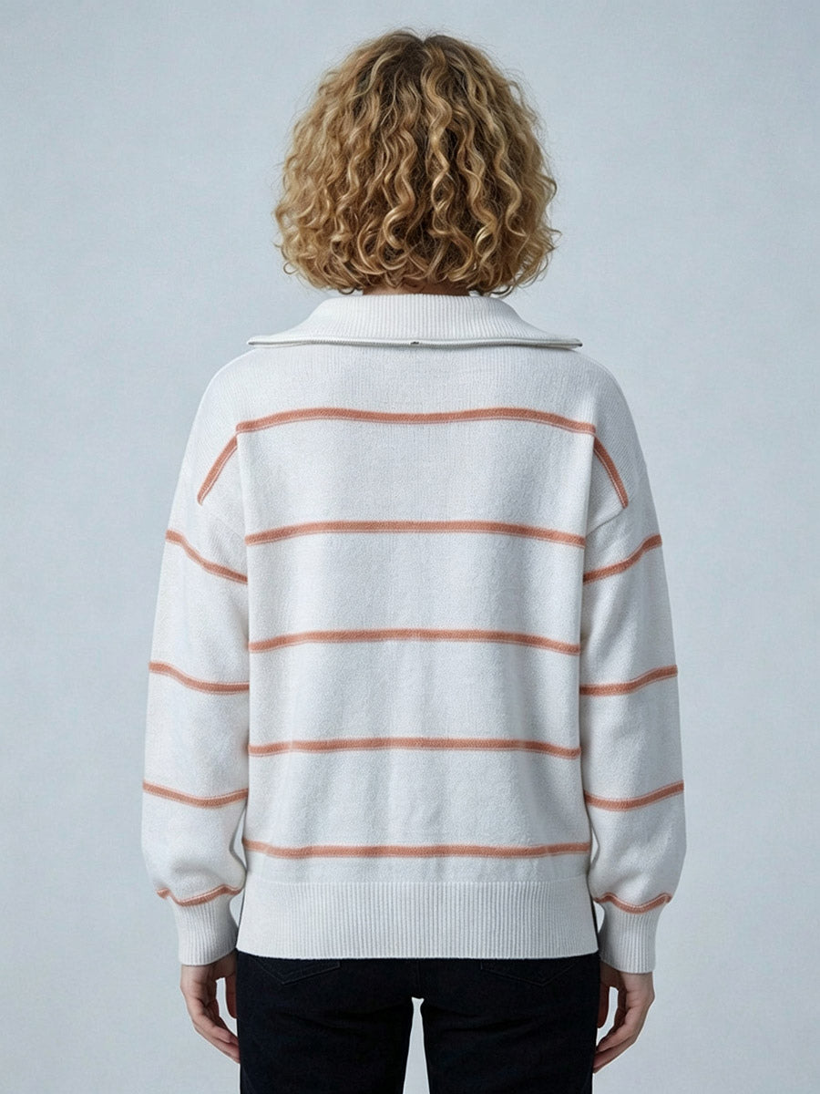 Zip-Up Jumper with Long Sleeves in Green – photo 20