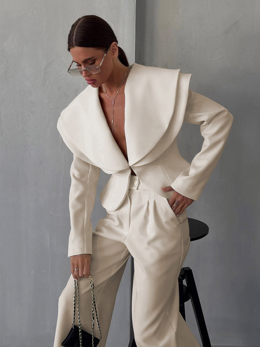 Two-Piece Set with Long Sleeves in Apricot – photo 5