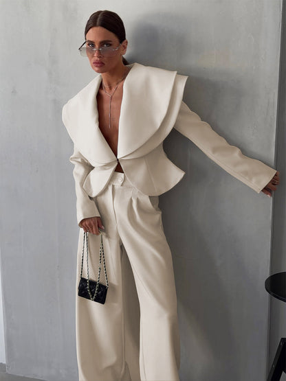 Two-Piece Set with Long Sleeves in Apricot – photo 3