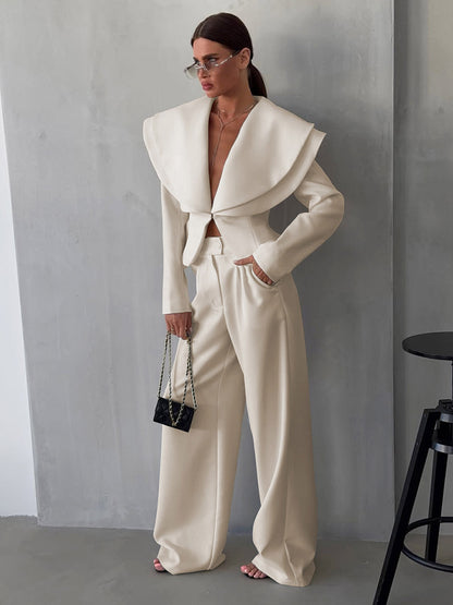 Two-Piece Set with Long Sleeves in Apricot – photo 2